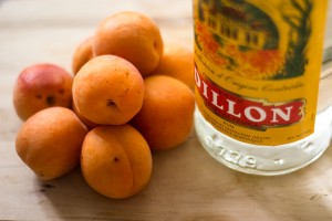 Dillion Rhum with whole Apricots