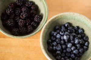 Blackberries and Blueberries
