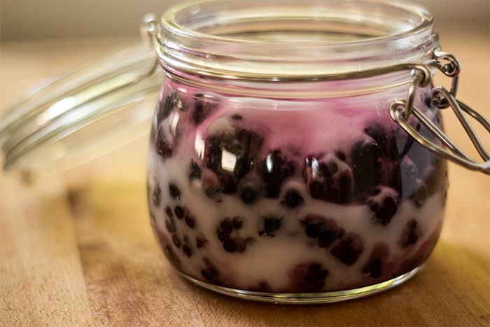 Small Blackberry Blueberry Rumtopf | The Kitchen Maus