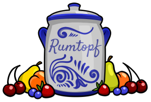 Small Apricot Rumtopf - Drawing