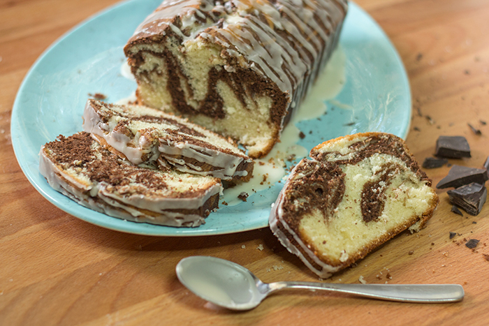 German Marble Cake (Marmorkuchen) - The Kitchen Maus