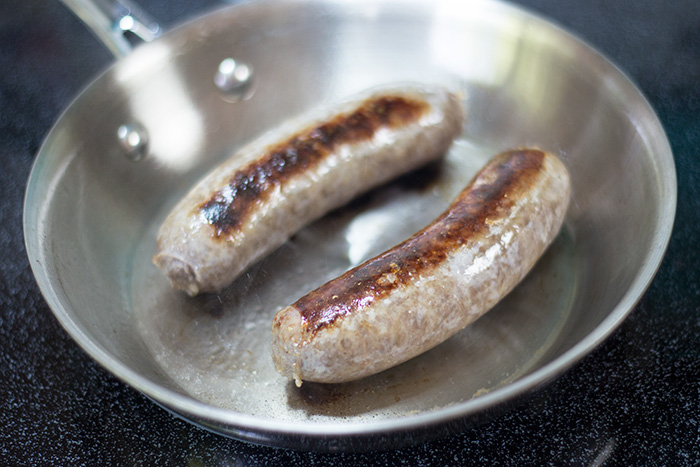 Pan Fried Bratwurst - The Kitchen Maus