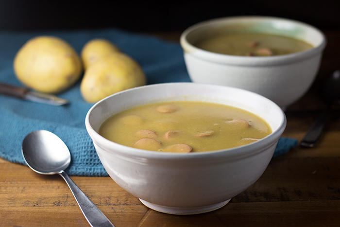 Classic German Potato Soup (Kartoffelsuppe) | The Kitchen Maus