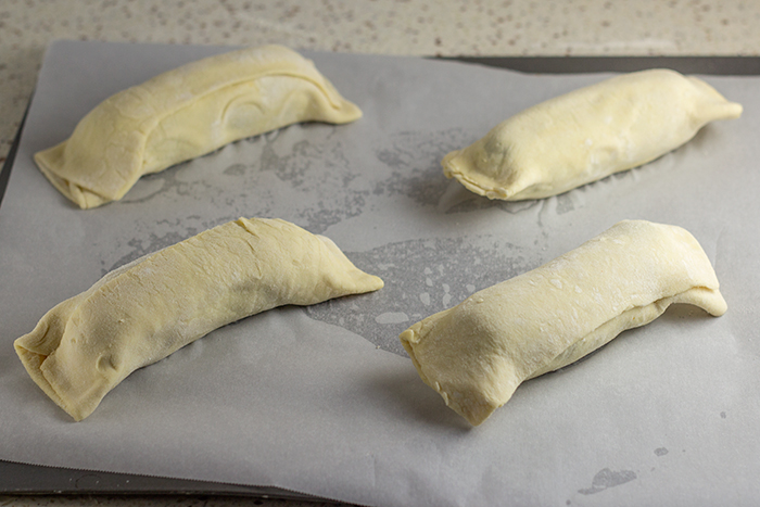 Puff Pastry Bratwurst with Curry Ketchup - The Kitchen Maus