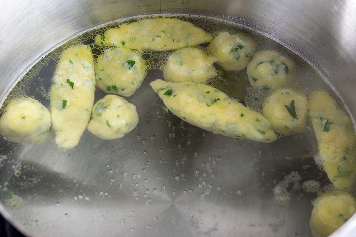 Semolina Dumpling Soup (Griessnockerlsuppe) | The Kitchen Maus