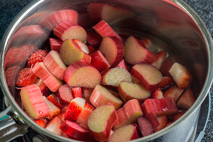 Strawberry Rhubarb Spritzer (Erdbeer-Rharbarberschorle) | The Kitchen Maus