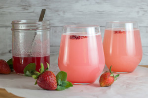 Strawberry Rhurbarb Spritzer