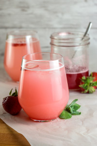 Strawberru Rhubarb Spritzer