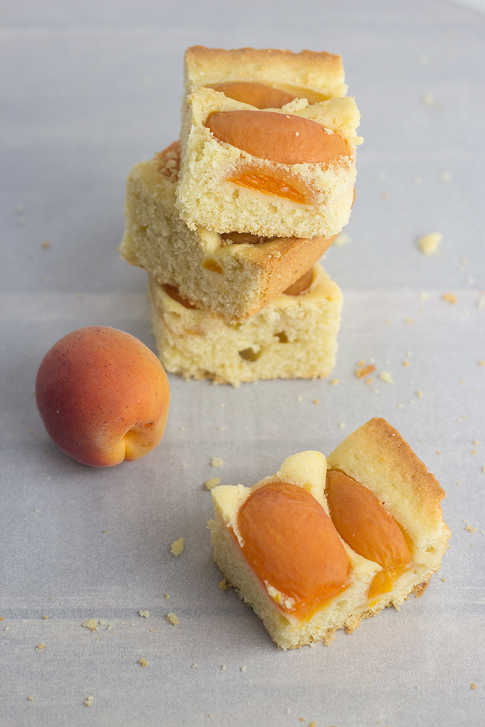 Fresh Apricot Cake (Aprikosenkuchen) by the Kitchen Maus