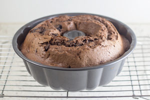 Cherry Chocolate Pound Cake by the Kitchen Maus