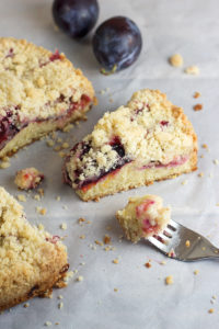 Quick Plum Streusel Cake (Pflaumenkuchen) by the Kitchen Maus