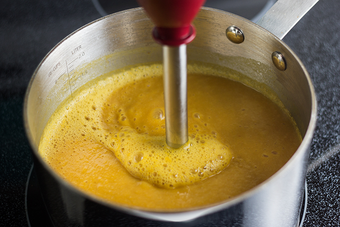 German Cream of Pumpkin Soup (Kürbiscremesuppe) by the Kitchen Maus