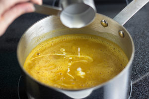 German Cream of Pumpkin Soup (Kürbiscremesuppe) by the Kitchen Maus