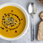 German Cream of Pumpkin Soup (Kürbiscremesuppe) by the Kitchen Maus