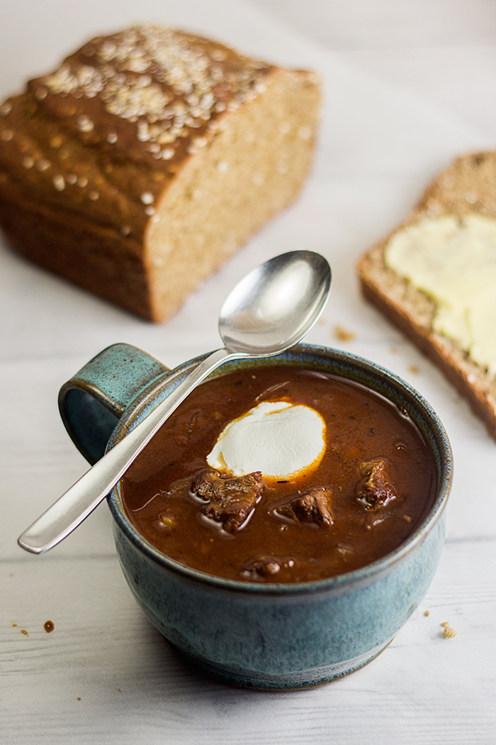 Goulash Soup (Gulaschsuppe) by the Kitchen Maus