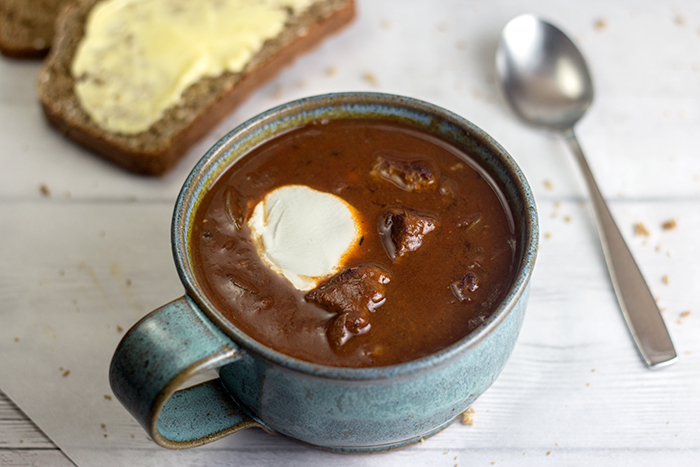 Goulash Soup (Gulaschsuppe) by the Kitchen Maus